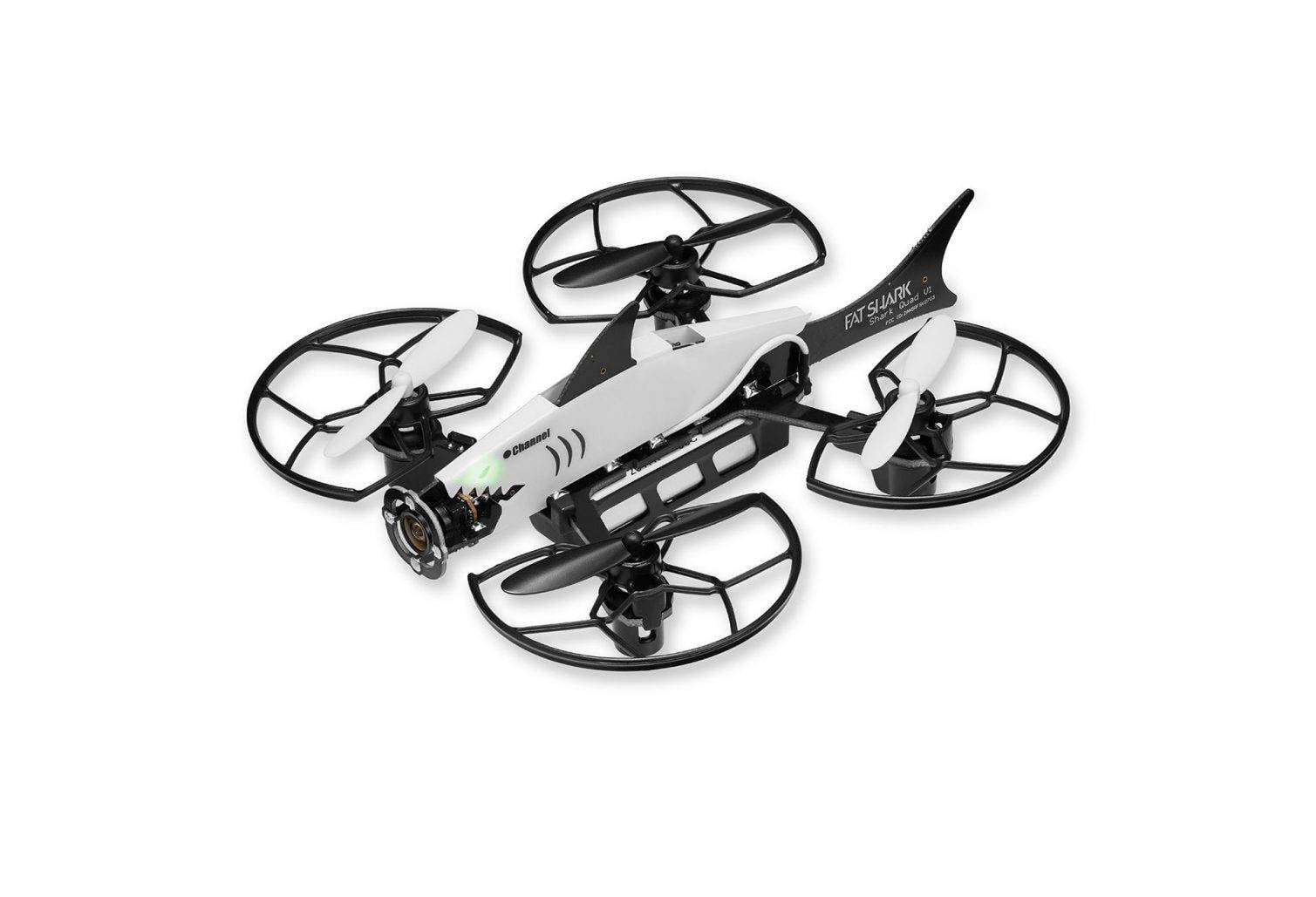 drone largo blanco y negro
