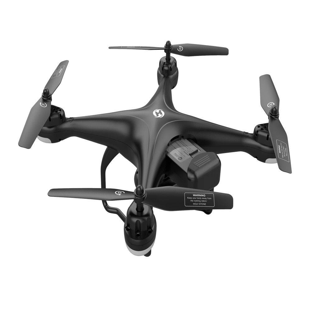drone negro sobre fondo blanco