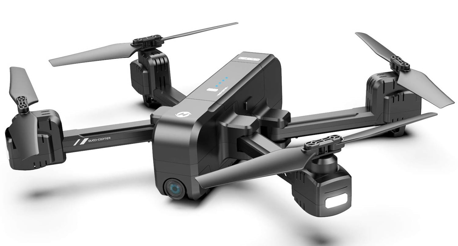 Drone HS270 gris oscuro sobre fondo blanco