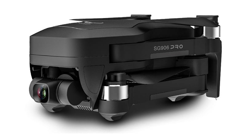drone plegado, negro con fondo blanco