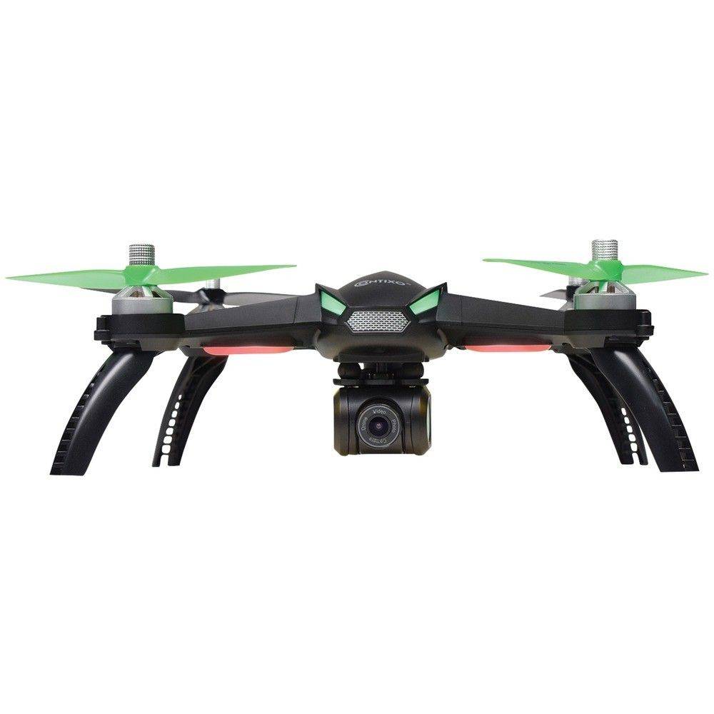 frente de drone negro y verde