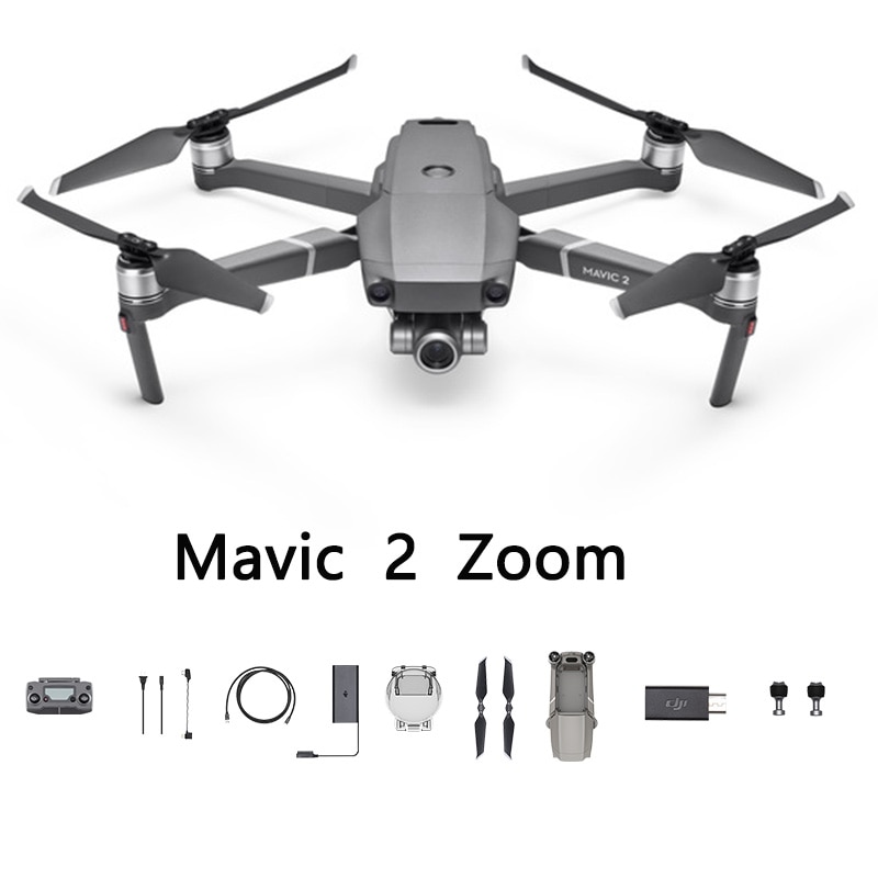 DJI-Zoom Mavic 2, alimentado por un sensor de 12 megapíxeles de 1/2, 3 pulgadas, hasta zoom 4x, 4 Zoom Mavic 2