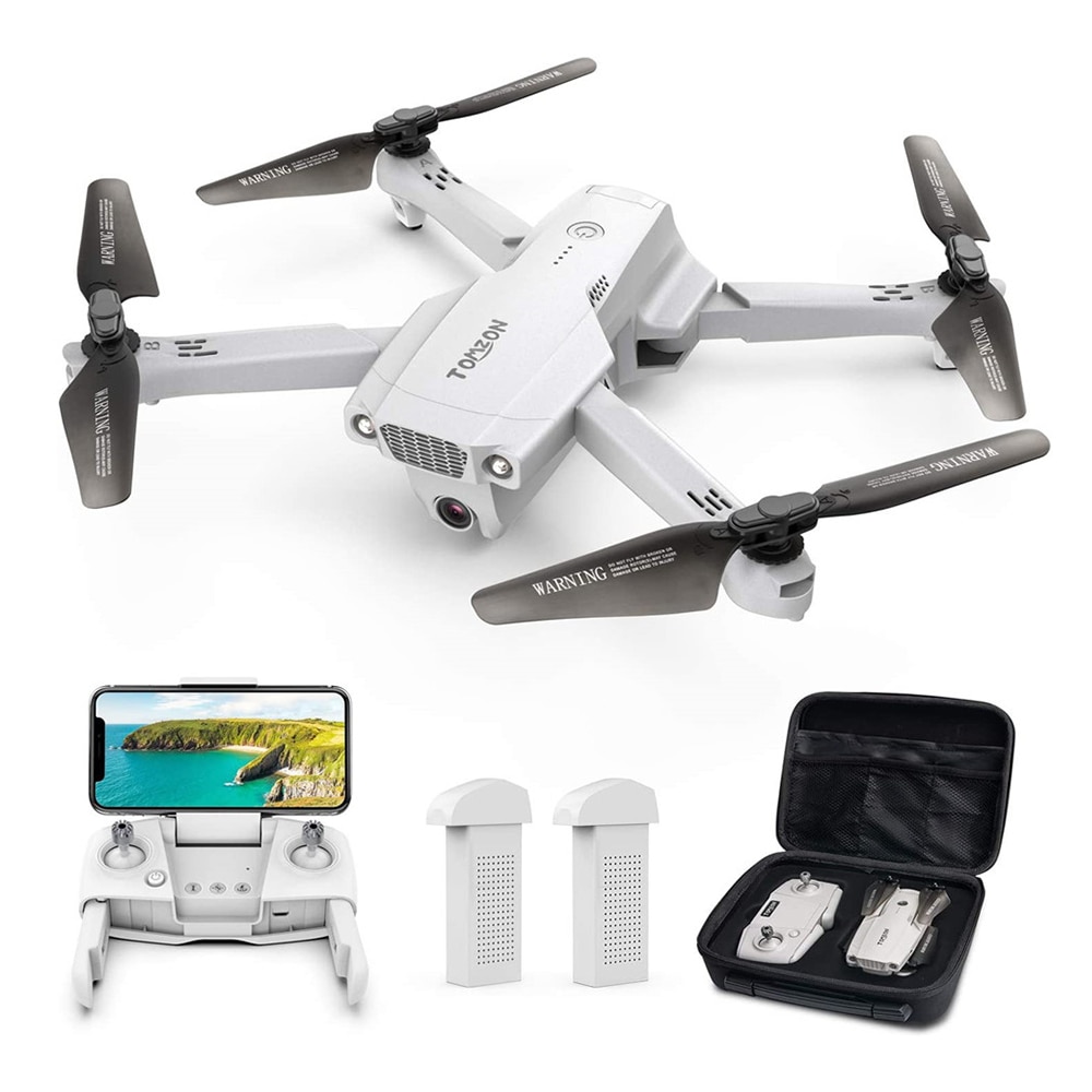 Dron con cámara 4K UHD, plegable, GPS, D65, FPV, RC, con retorno automático, Control de gestos en casa, 2 baterías para 40 minutos de vuelo