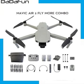 Dron DJI Mavic Air 2 /Mavic Air 2 fly more combo, con cámara 4k, tiempo de vuelo de 34-min, 10km