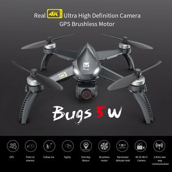 Dron sin escobillas MJX B5W, GPS, 20 minutos de tiempo, cuadricóptero, retorno automático, 5G, RC, 2,4 GHZ, 4K, Wifi, cámara FPV, juguete