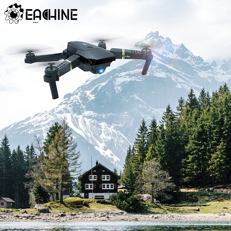 Eachine-Dron E58 con cámara HD 1080P/720P/480P, cuadricóptero con WIFI, FPV, gran angular, modo de retención de altura, brazo plegable