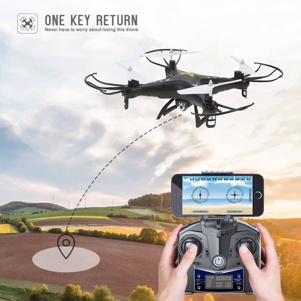 drone siendo controlado remotamente