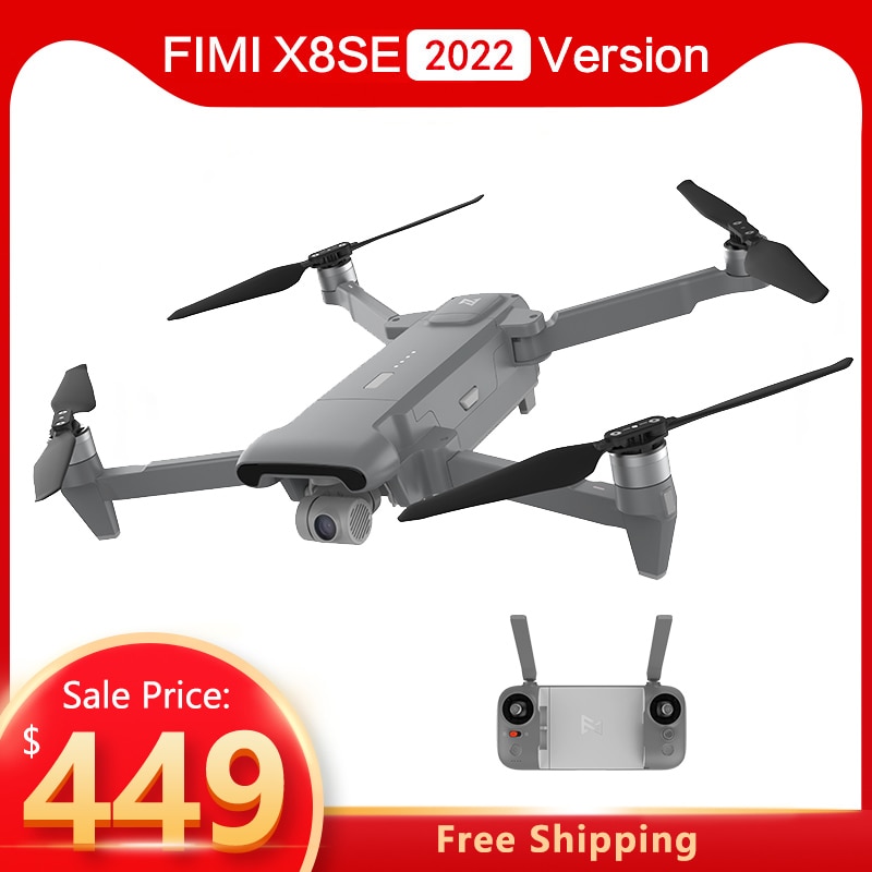 FIMI-Dron X8 SE 2022 de radiocontrol, cuadricóptero Profesional de 3 ejes, con cámara 4K, vídeo HDR, GPS, 35 minutos, X8SE, RTF, nuevo