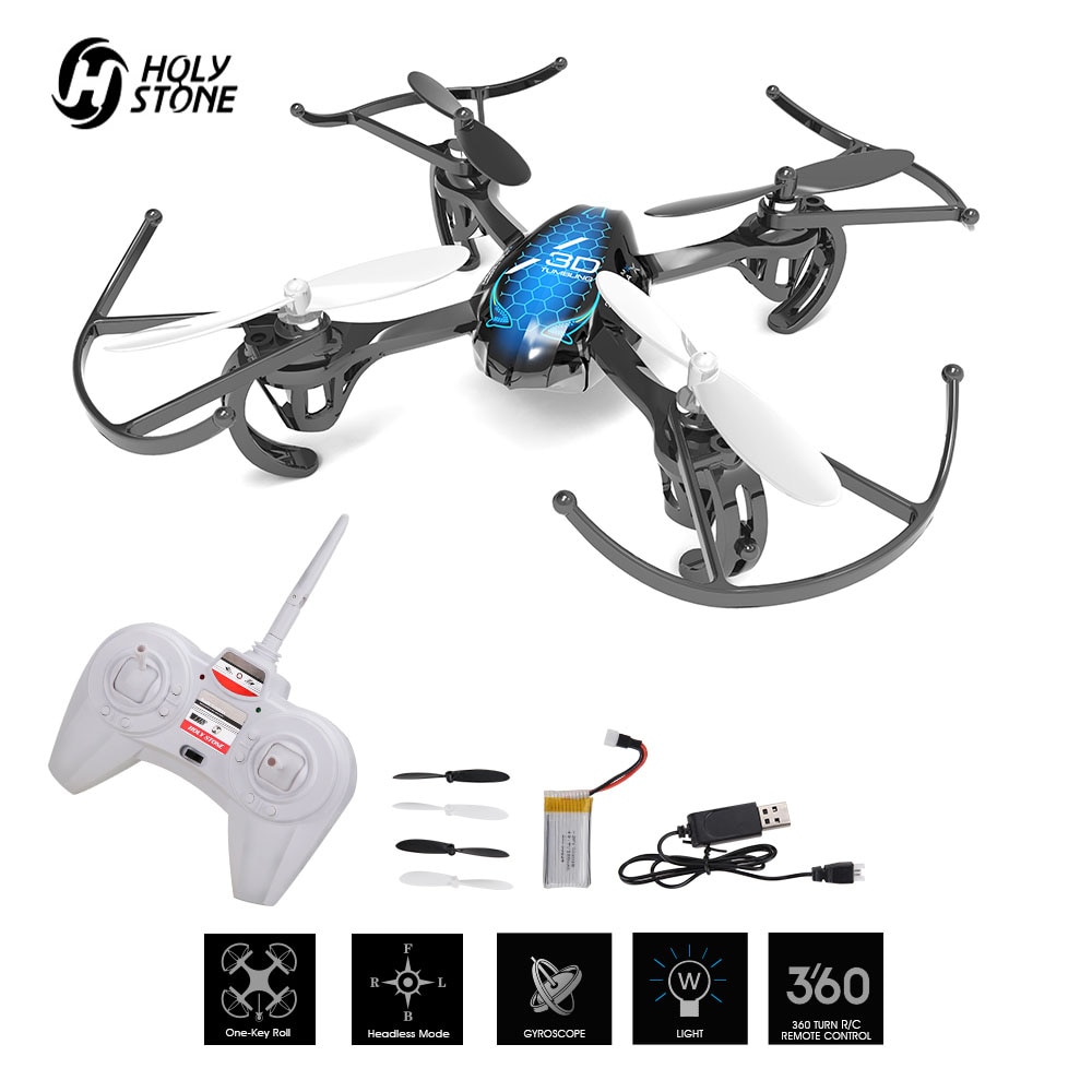 Holy Stone HS170 RC Drone Mini RC helicóptero de viento-Quadcopter resistente 2,4 Ghz de 6 ejes Gyro regreso con una sola tecla Drones Mini para niños