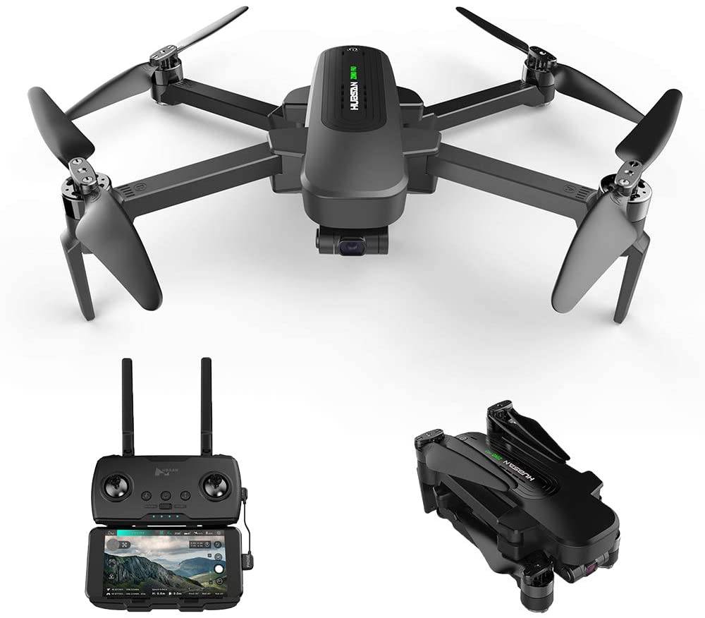 drone plegable y control remoto