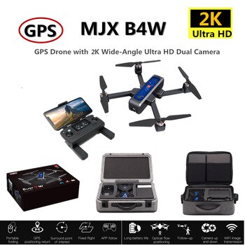 MJX Bugs 4W B4W 5G GPS Drone with WIFI 2K HD Camera Anti-Shake 1.6KM 25Minute Fly Time Optical Flow RC Quadcopter Dron VS F11